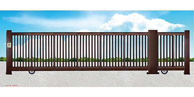 無(wú)軌鋅鋼平移門1