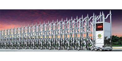 不銹鋼電動伸縮門5